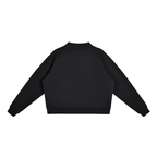 "SHINE" It's by Lila Essential Fleece Mock-Neck Crew Sweatshirt